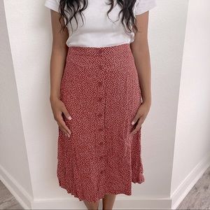 Dotted MIDI Skirt